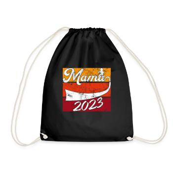 Mom 2023 - Drawstring Bag - black - Front