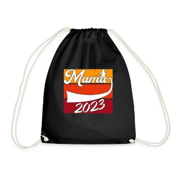 Mom 2023 - Drawstring Bag - black - Front