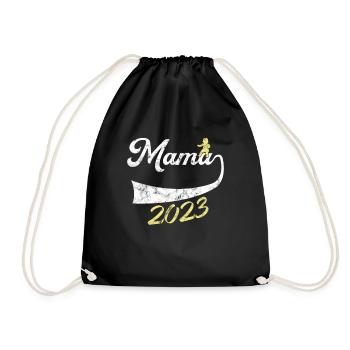 Mom 2023 - Drawstring Bag - black - Front