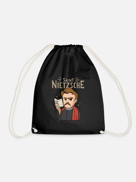 Heiliger Nietzsche Philosophie - Turnbeutel - Schwarz