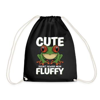 Conception de grenouille aux yeux rouges pour un fan de grenouille - Sac de sport léger - noir - Devant
