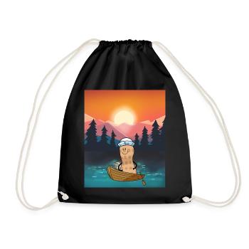 Cacahuète Loisirs Loisirs Nature Bateau - Sac de sport léger - noir - Devant