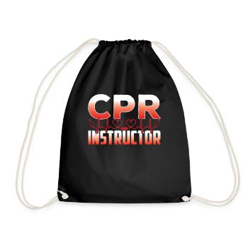 Instructeur de cours de secourisme Enseignant en mesures d’urgence - Sac de sport léger - noir - Devant