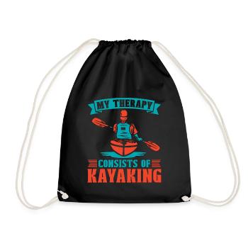 Kayaking Ma thérapie consiste à ramer Kayak Lamateur - Sac de sport léger - noir - Devant