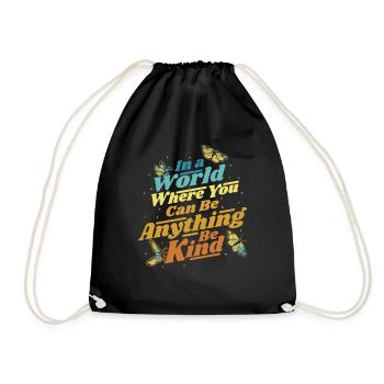 Butterfly Monarch Butterfly Colorful Butterflies - Drawstring Bag - black - Front
