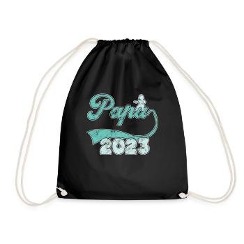 Papa 2023 - Turnbeutel - Schwarz - Vorne