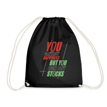 Stock Trading Trader Exchange Trading Stocks - Drawstring Bag - black - Front