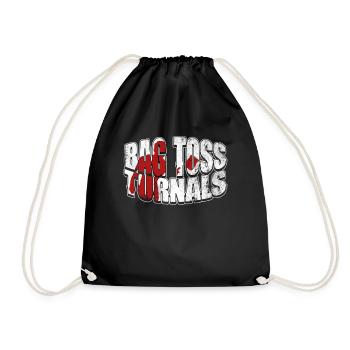 Bag Toss Turnals - Lustiges Cornhole Team - Turnbeutel - Schwarz - Vorne