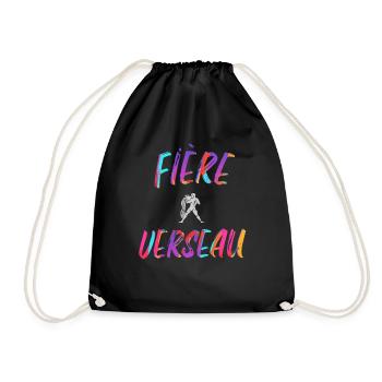 Fière verseau cadeau verseau signe zodiaque humour - Sac de sport léger - noir - Devant