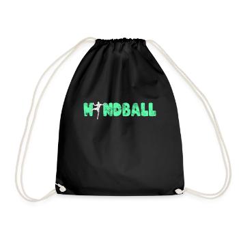 Handball - Turnbeutel - Schwarz - Vorne
