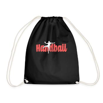 Handball - Turnbeutel - Schwarz - Vorne