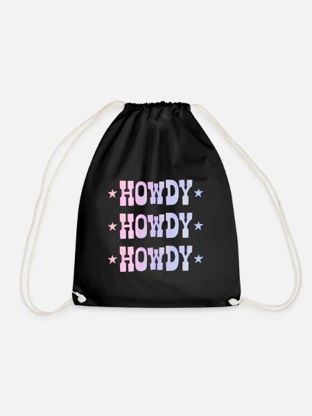 Howdy - Turnbeutel - Schwarz