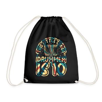 This Little Conga Drummer Is 10 Conga Drums Conga - Drawstring Bag - black - Front