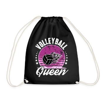Volleyball - Turnbeutel - Schwarz - Vorne