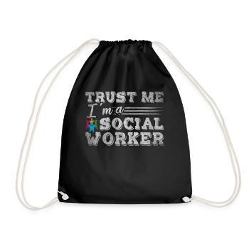 Croyez-moi, je suis un travailleur social drôle Sozialarbeiter - Sac de sport léger - noir - Devant