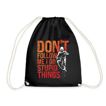 VTT Ne me suivez pas, je fais Cycliste de course - Sac de sport léger - noir - Devant