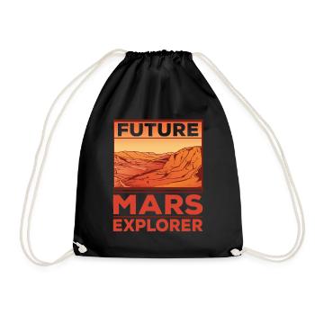 Zukünftiger Mars Erforscher Astronaut Planet - Turnbeutel - Schwarz - Vorne