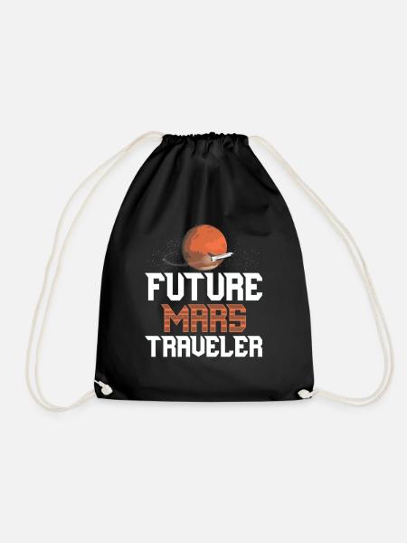 Zukünftiger Mars-Reisender Mars Astronaut Planet - Turnbeutel - Schwarz