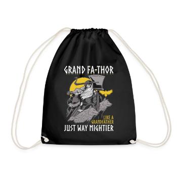 Great Vathor - Fête des pères Fête des pères Cadeau Vikings - Sac de sport léger - noir - Devant