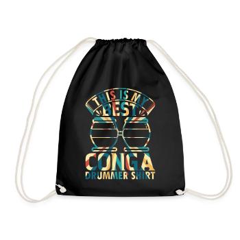 C’est mon meilleur Conga Drummer Shirt Conga Musicien - Sac de sport léger - noir - Devant