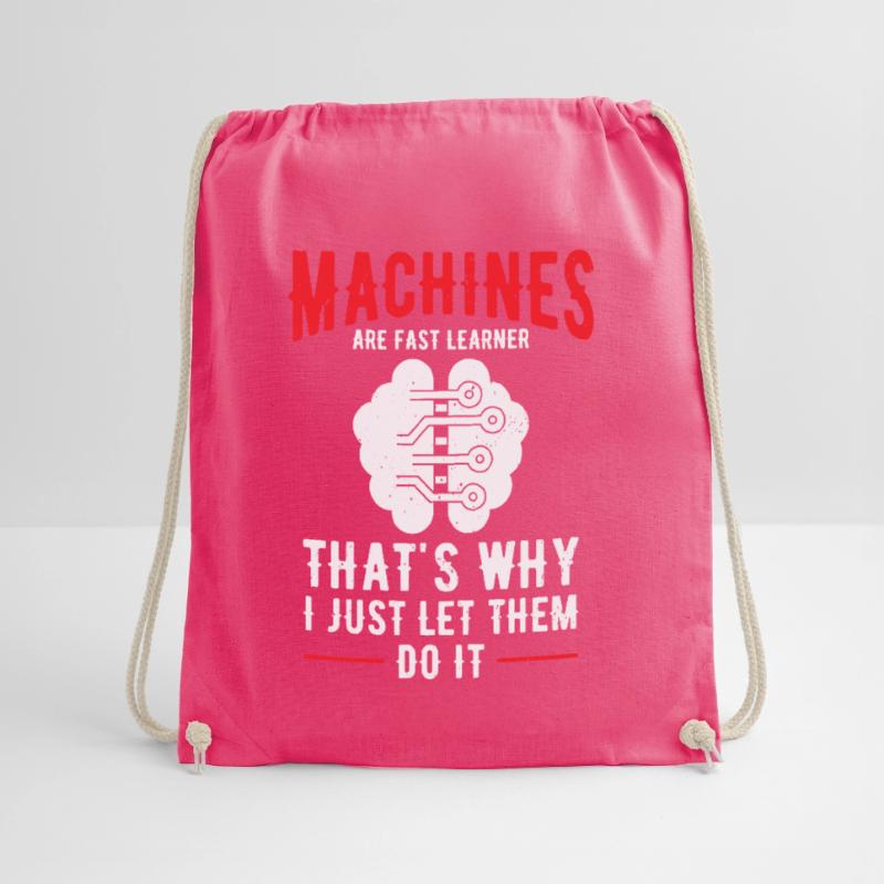 Machine Learning Artificial Intelligence AI Drawstring Bag