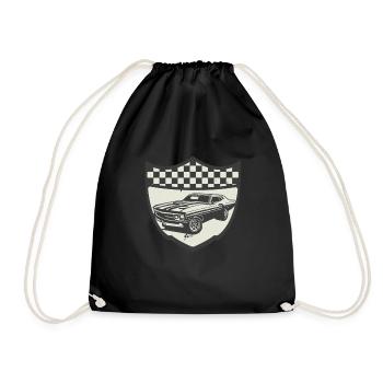 Racing Car Muscle Car Logo Motorsport Car Lovers - Sac de sport léger - noir - Devant