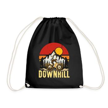 Mountain Bike Downhill Racing Cyclist Bike Racer - Turnbeutel - Schwarz - Vorne