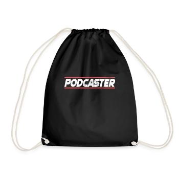 Podcaster Animateur de podcast - Sac de sport léger - noir - Devant