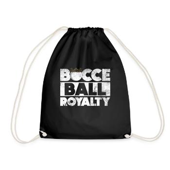 Bocce Ball Royalty - Boccia-Kugel - Drawstring Bag - black - Front