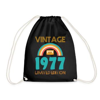 Limited Edition 1977 - Drawstring Bag - black - Front