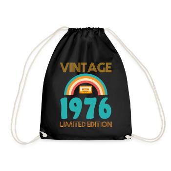Retro Classic 1976 - Drawstring Bag - black - Front