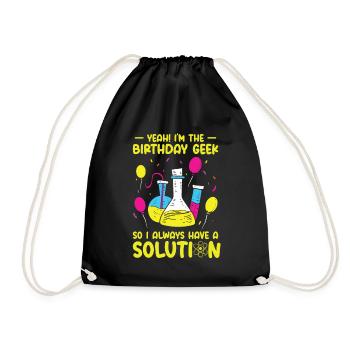 Science Thème Fête d’anniversaire Chimie - Sac de sport léger - noir - Devant