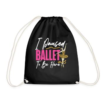 Ballet Danseuse Danse Ballerine - Sac de sport léger - noir - Devant