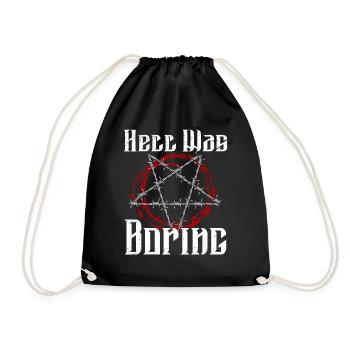 Satan Beelzebub Teufel Gothic Pentagram Mystisch - Turnbeutel - Schwarz - Vorne