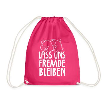 Restons étrangers Humour noir Ironie - Sac de sport léger - fuchsia - Devant