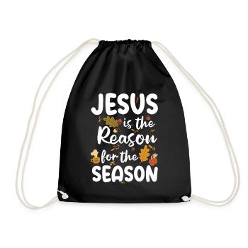 Jésus est la raison de la saison de foi d’automne - Sac de sport léger - noir - Devant