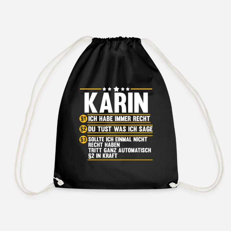 Karin - Turnbeutel - Schwarz