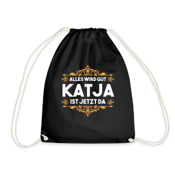Katja - Turnbeutel - Schwarz - Vorne