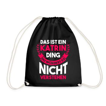 Katrin - Turnbeutel - Schwarz - Vorne