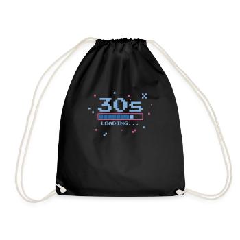 30e anniversaire Trente ans 30s Chargement Bar Gaming - Sac de sport léger - noir - Devant