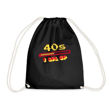 40e anniversaire 40s quarante ans de chargement de bar gaming - Sac de sport léger - noir - Devant