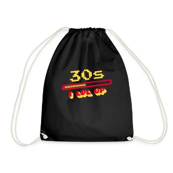 30e anniversaire 30s trente ans de chargement de bar gaming - Sac de sport léger - noir - Devant