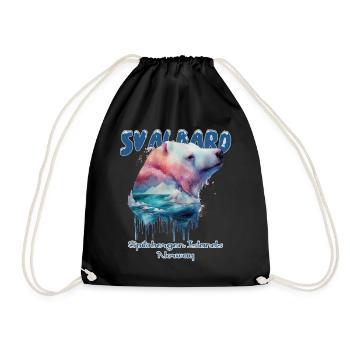 Svalbard Norvège Spitzberg Ours polaire - Sac de sport léger - noir - Devant