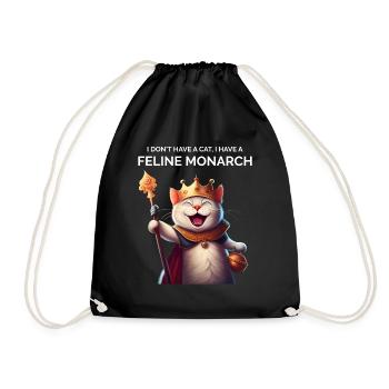 Drôle de maman chat - Sac de sport léger - noir - Devant