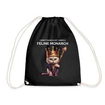 Passionné de chat - Sac de sport léger - noir - Devant