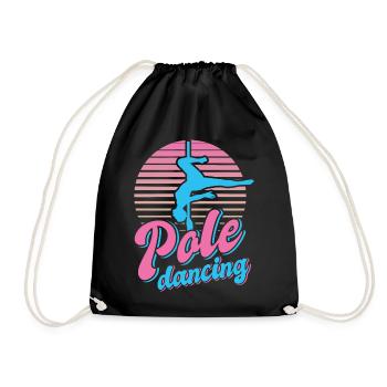 Pole Dance Dancer, Pole Dance, Pole Dancing - Drawstring Bag - black - Front