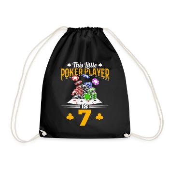Joueur de poker 7ème anniversaire Ce petit joueur de poker - Sac de sport léger - noir - Devant