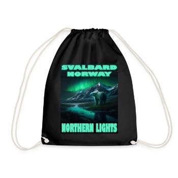 Svalbard Norvège Spitzberg Ours polaire - Sac de sport léger - noir - Devant
