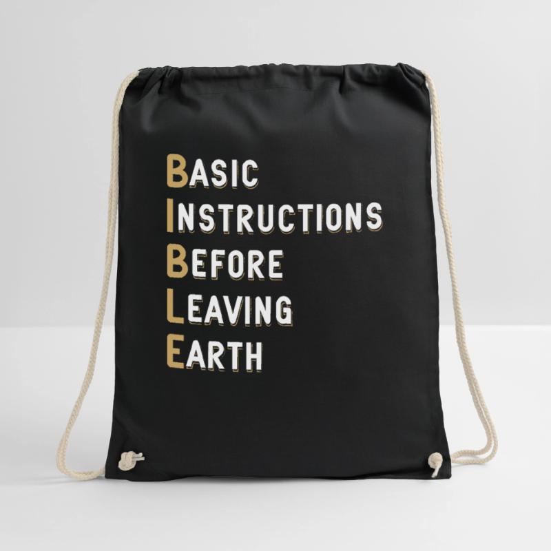 Bible Lesson Basic Instructions Before Drawstring Bag