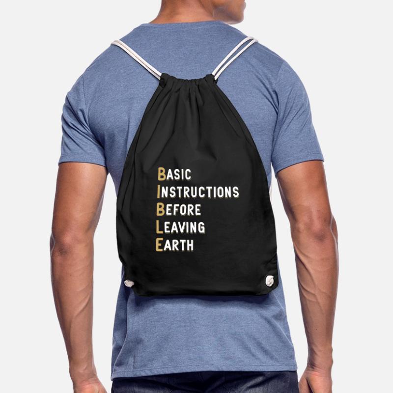 Bible Lesson Basic Instructions Before Drawstring Bag